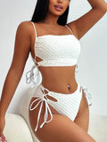 Luxe Creamy-white Sexy Swimsuit