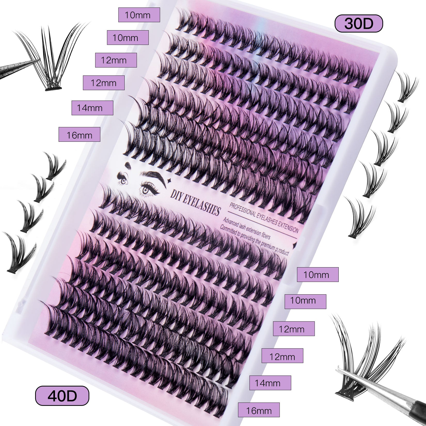 Luxe Volume Lash Cluster Set