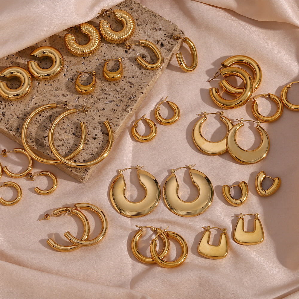 Luxe Gold  Elegant Ear Rings