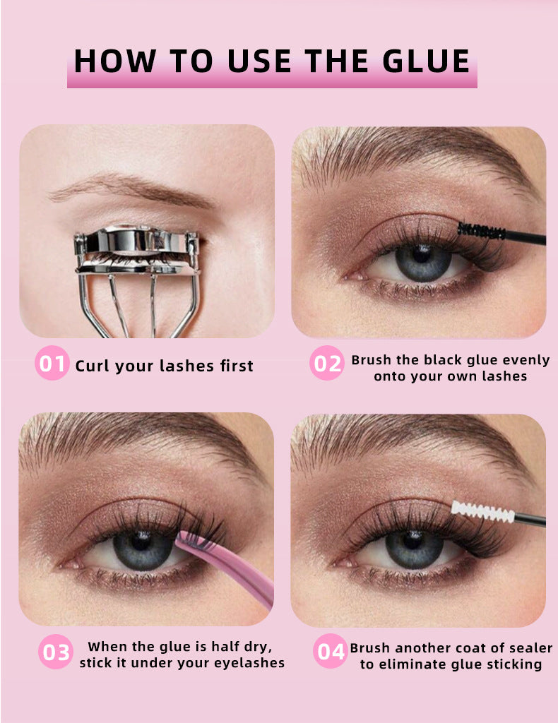 DIY Luxe Individual Lash Clusters D Curl 30D 40D Thick Volume Kit