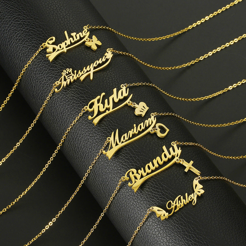 Luxe Stainless Steel Customizable Name Necklace