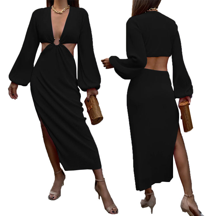 Elegant Pleated Maxi Dress