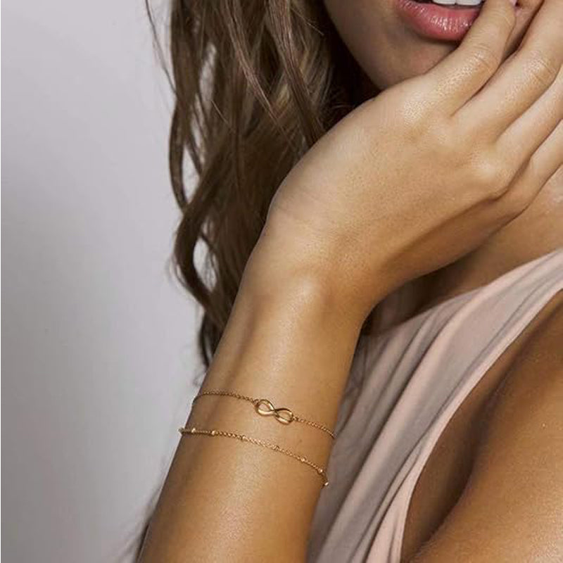 Luxe 14K Gold Filled Layered Bracelet Set