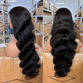 Luxe Human Hair Body Wave HD Glueless Lace Front Wig