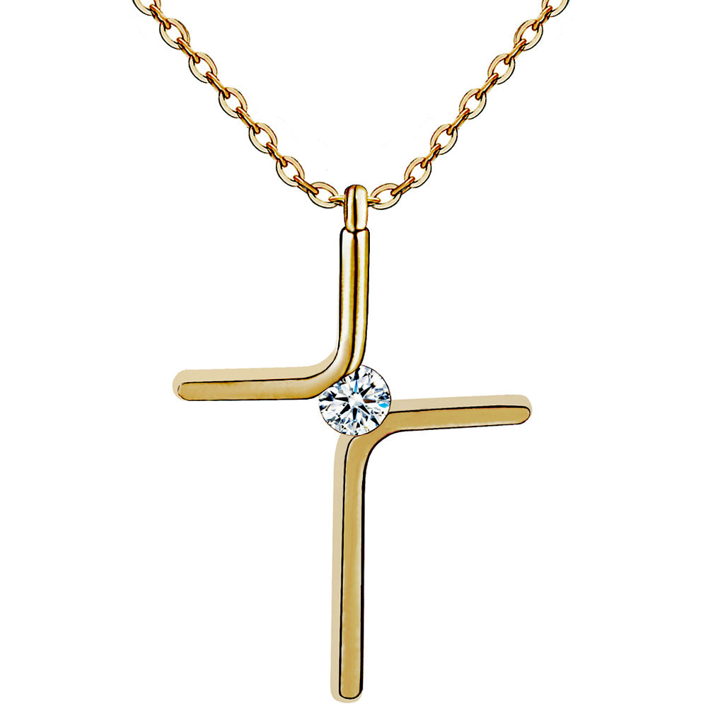 Luxe Cross Pendant Necklace