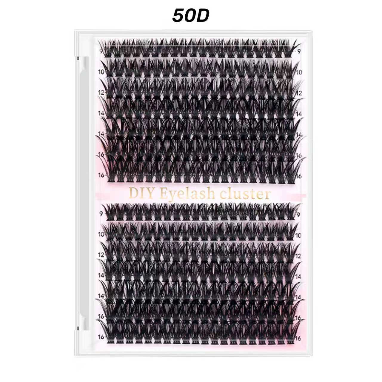 DIY Luxe Individual Lash Clusters D Curl 30D 40D Thick Volume Kit