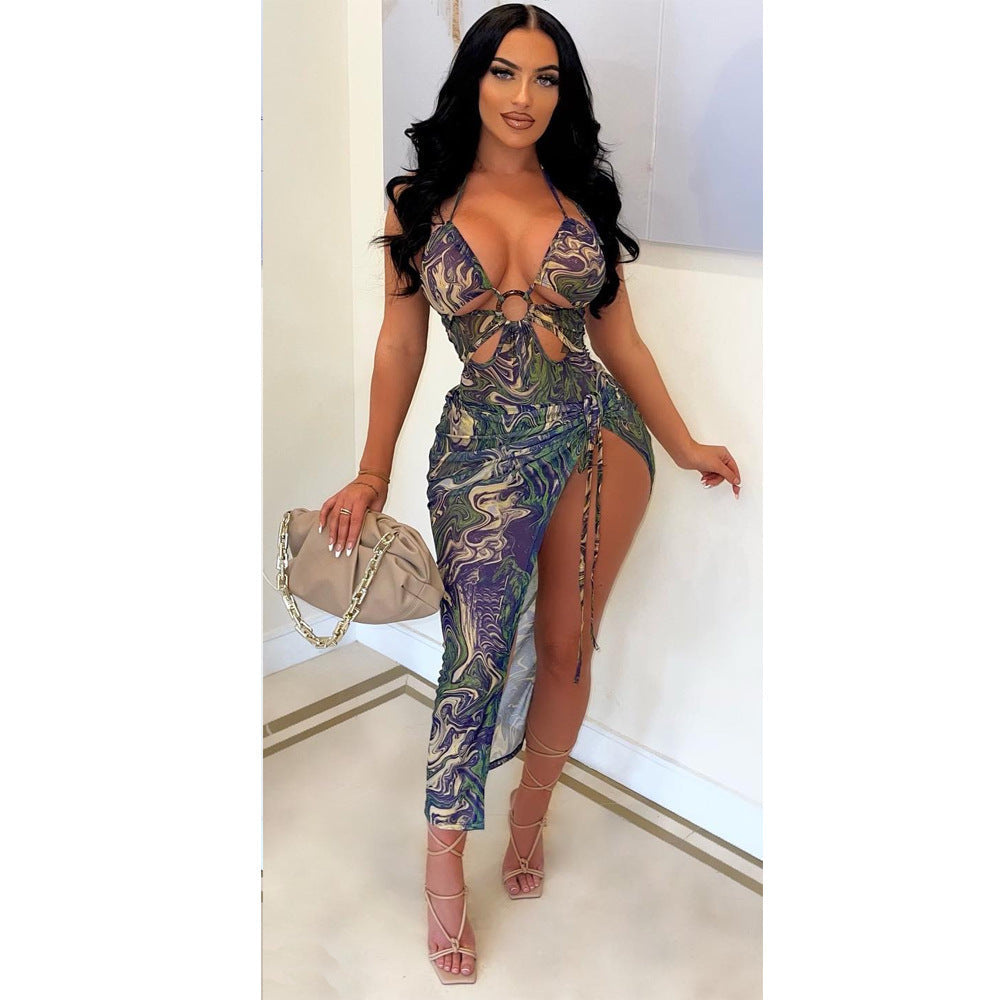 Luxe Lace Beachwear Two-piece Set