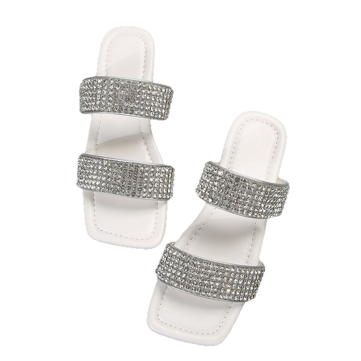 Women's Luxe Slippers With Rhinestone’s
