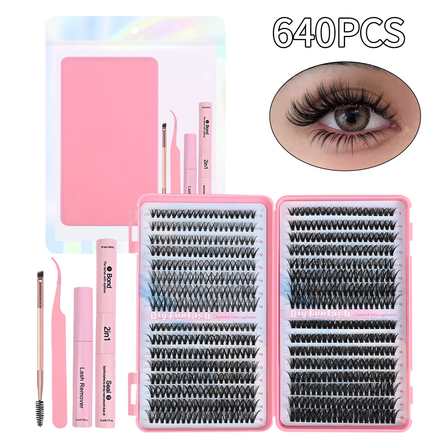 Luxe Lash Clusters Extensions Fluffy Individual Lashes