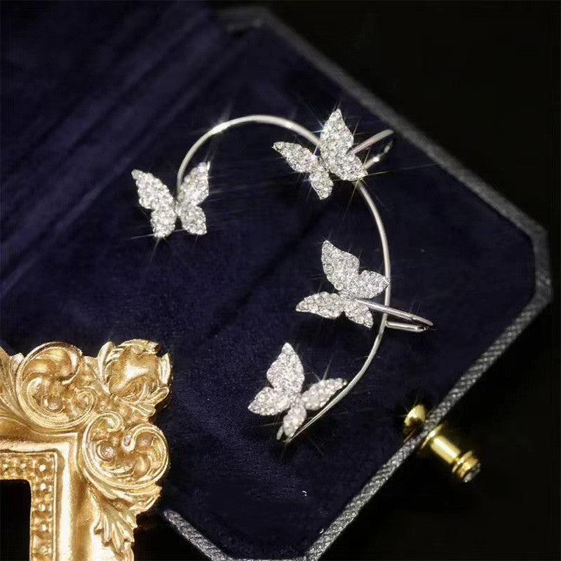 Luxe Butterfly Ear Clip And Ear Jewelry
