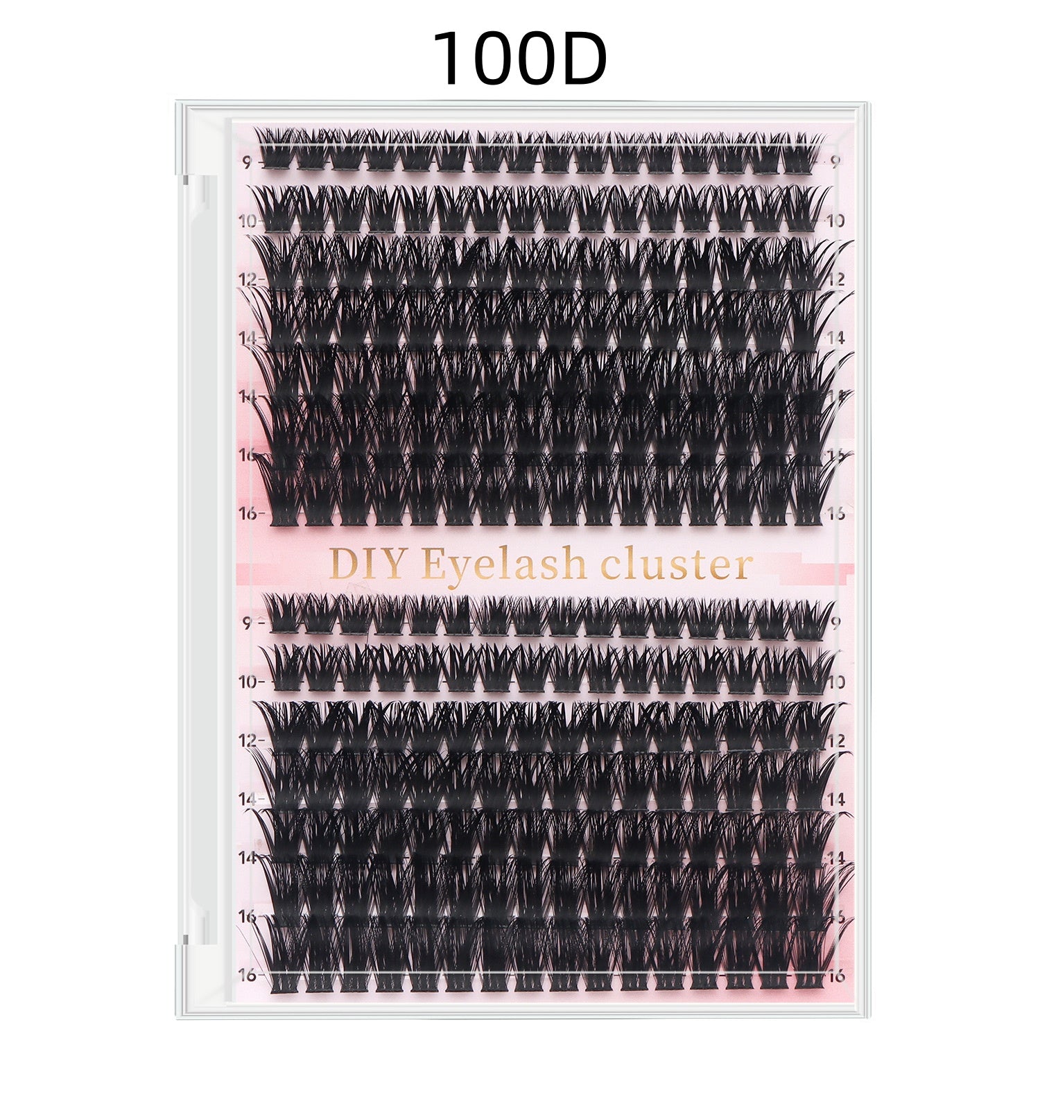 DIY Luxe Individual Lash Clusters D Curl 30D 40D Thick Volume Kit