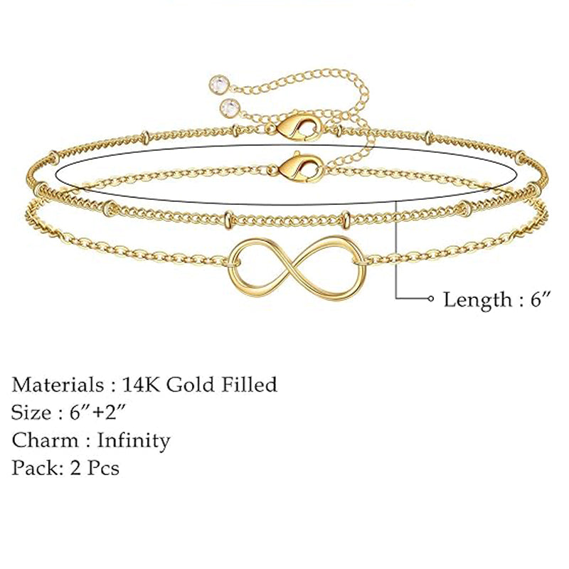 Luxe 14K Gold Filled Layered Bracelet Set