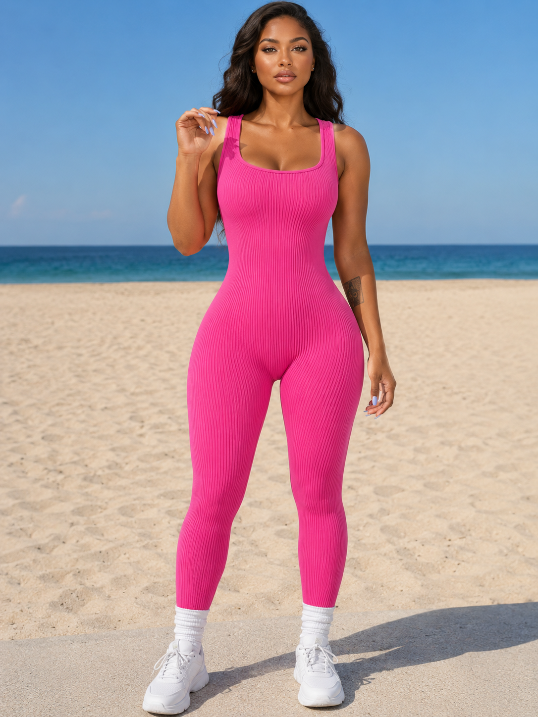 Luxe Suspender Tank Top One Piece