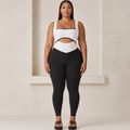 Luxe Midriff Slim Fit Contrast Color Vitality Jumpsuit