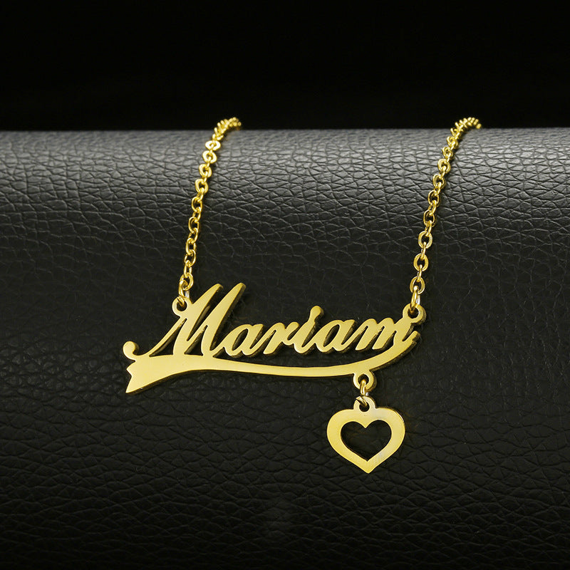 Luxe Stainless Steel Customizable Name Necklace