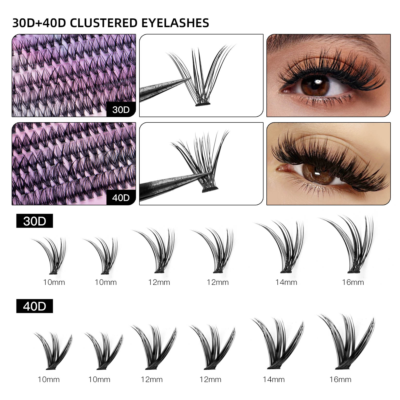 Luxe Volume Lash Cluster Set