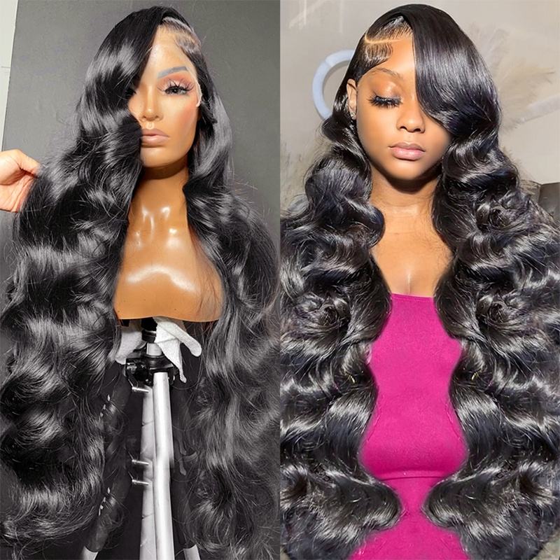 Luxe Human Hair Body Wave HD Glueless Lace Front Wig